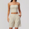 Custom Yoga Sets|Supplier of  Breathable and stylish strapless yoga tank top for sports and fitness
