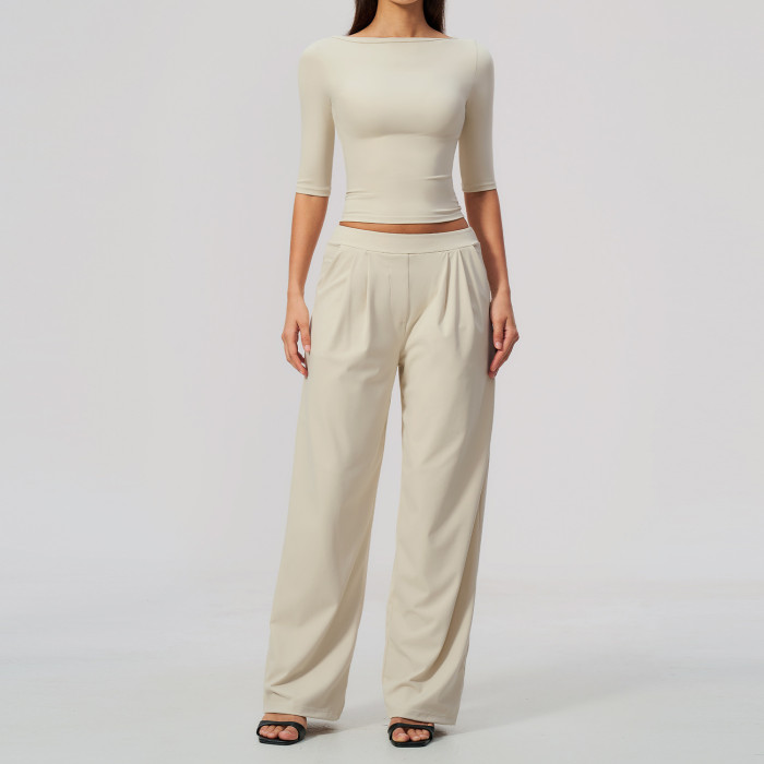 Custom Yoga Sets|Supplier of  Stylish sportswear set casual wear suitable for running quick-drying