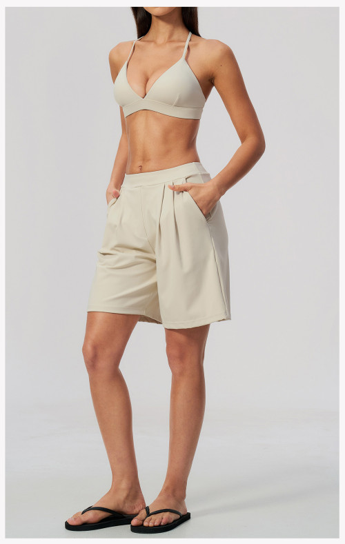 Custom Yoga Sets|Supplier of  Casual High-Waisted Yoga Set with Spaghetti Straps and V-Neck