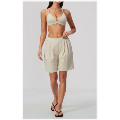 Custom Yoga Sets|Supplier of  Casual High-Waisted Yoga Set with Spaghetti Straps and V-Neck