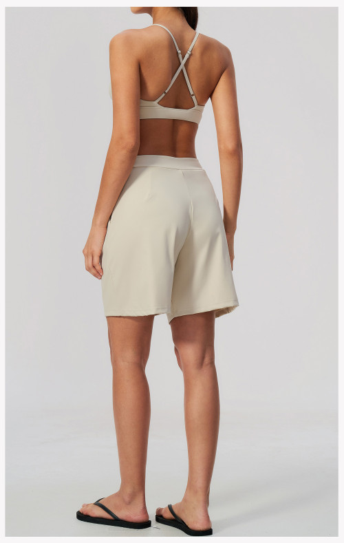 Custom Yoga Sets|Supplier of  Casual High-Waisted Yoga Set with Spaghetti Straps and V-Neck