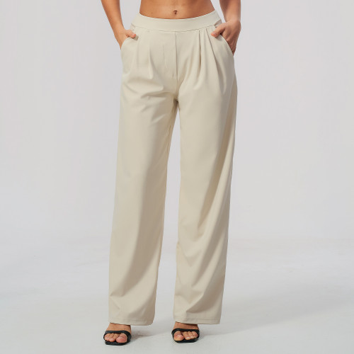 Custom sports sweatpants|Wholesale High-waisted athletic pants, loose-fit yoga pants, quick-dry