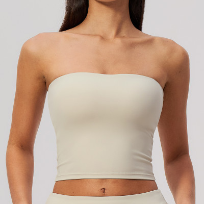 Custom Yoga bra|Wholesale Women Strapless Sexy Sports Bra – Shock-Absorbing, Quick-Drying Yoga Bra