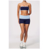 Custom Yoga Sets|Supplier of  Color-block yoga set featuring tube top butt-lifting tummy-control