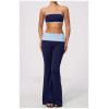 Custom Yoga Sets|Supplier of  Color-block strapless yoga set high-waisted tummy-control quick-dry