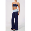 Custom Yoga Sets|Supplier of  Color-block strapless yoga set high-waisted tummy-control quick-dry
