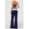 Custom Yoga Sets|Supplier of  Color-block strapless yoga set high-waisted tummy-control quick-dry