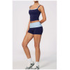 Custom Yoga Sets|Supplier of  Women's High-Waisted Yoga Set – Color-Block "Faux-Layered" Design