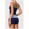Custom Yoga Sets|Supplier of  Women's High-Waisted Yoga Set – Color-Block "Faux-Layered" Design