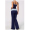 Custom Yoga Sets|Supplier of  High-waisted fold-over yoga set featuring sports tank top and legging