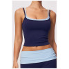Custom Yoga Vest|Wholesale Quick-dry yoga tank top with color-block design for running and fitness