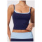 Custom Yoga Vest|Wholesale Quick-dry yoga tank top with color-block design for running and fitness