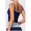 Custom Yoga Vest|Wholesale Quick-dry yoga tank top with color-block design for running and fitness