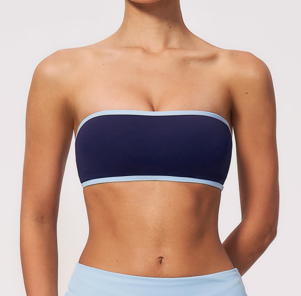 Custom Yoga bra|Wholesale Breathable, form-fitting yoga crop top/bandeau for running and fitness.