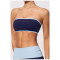 Custom Yoga bra|Wholesale Breathable, form-fitting yoga crop top/bandeau for running and fitness.