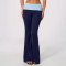 Custom yoga leggings|Wholesale Women color-block flared yoga pant wide-leg athletic pant for Pilates