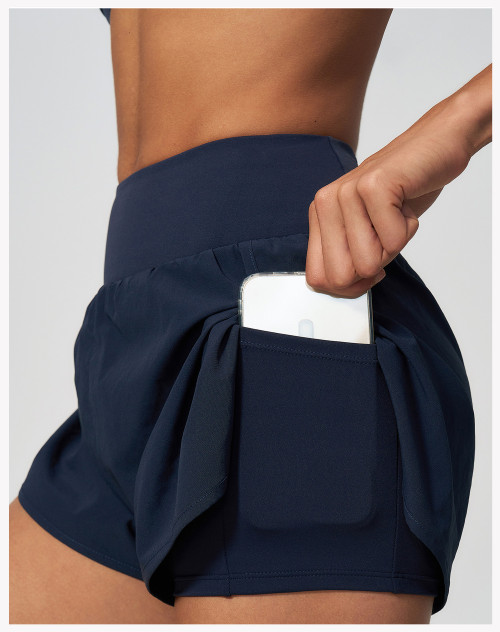 Custom Sports Shorts|Wholesale Women's Quick-Dry Athletic Running Shorts with Pockets