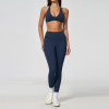 Custom Yoga Sets|Supplier of  Women's Yoga Set: Halter-Neck, Deep-V, Push-Up, Open-Back Outerwear