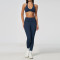 Custom Yoga Sets|Supplier of  Women's Yoga Set: Halter-Neck, Deep-V, Push-Up, Open-Back Outerwear