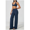 Custom Yoga Sets|Supplier of  Yoga Set Halter-Neck Tank Top Built-in Pads&Casual Flared Leggings