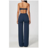 Custom Yoga Sets|Supplier of  Yoga Set Halter-Neck Tank Top Built-in Pads&Casual Flared Leggings