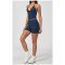Custom Yoga Sets|Supplier of  Fashion high-waisted yoga wear with deep-V halter neck outdoor sports