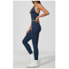 Custom Yoga Sets|Supplier of  New Women's High-Stretch Tummy-Control Yoga Set with Halter-Neck Top