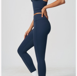 Custom Yoga Sets|Supplier of New Women's High-Stretch Tummy-Control Yoga Set with Halter-Neck Top