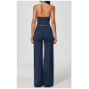 Custom Yoga Sets|Supplier of  yoga with deep V-neck sweat-wicking breathable stylish flared Leggings