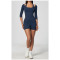 Custom Yoga Sets|Supplier of  Two-piece yoga set elbow-length sleeves—quick-drying and breathable