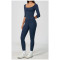 Custom Yoga Sets|Supplier of  Long-sleeve yoga outfit set high-waisted tummy-control sports fitness
