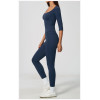 Custom Yoga Sets|Supplier of  Long-sleeve yoga outfit set high-waisted tummy-control sports fitness