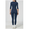 Custom Yoga Sets|Supplier of  Long-sleeve yoga outfit set high-waisted tummy-control sports fitness