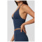Custom Yoga Vest|Wholesale Halter-neck deep-V sports bra with open-back design for shaping fitness