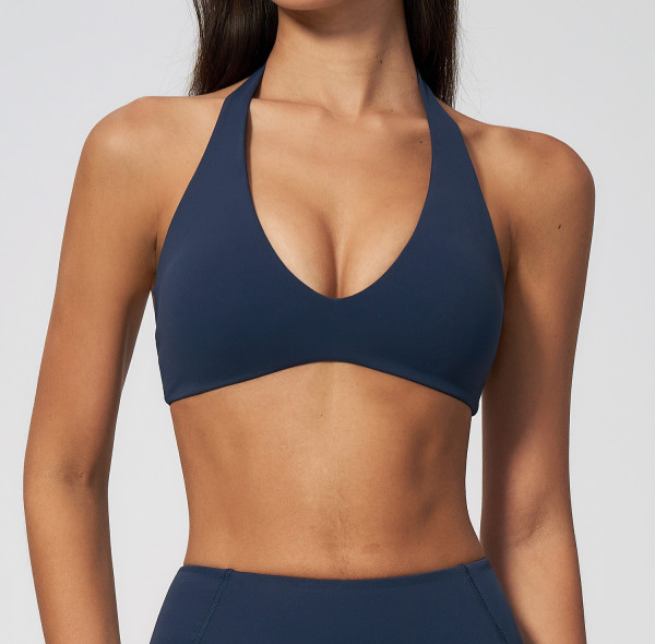 Custom Yoga bra|Wholesale Women's Wire-Free Yoga Sports Bra – Shock-Absorbing Push-Up Fitness-Ready