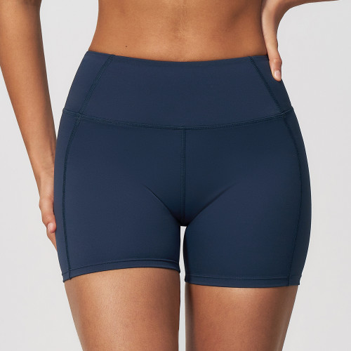 Custom Sports Shorts|Wholesale High-Waisted Stretchy Yoga Shorts for Peach-Shaped Butt Fitness Wear