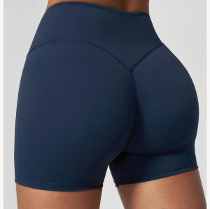 Custom Sports Shorts|Wholesale High-Waisted Stretchy Yoga Shorts for Peach-Shaped Butt Fitness Wear