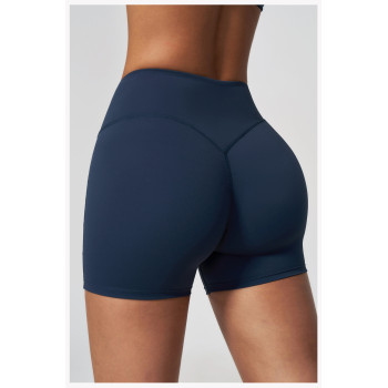 Custom Sports Shorts|Wholesale High-Waisted Stretchy Yoga Shorts for Peach-Shaped Butt Fitness Wear