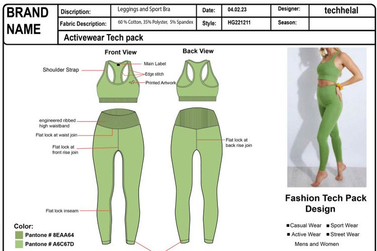 activewear tech pack