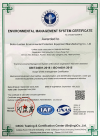 Environmental Management System Certification Certificate