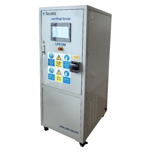 On-site liquid nitrogen generator, 99.999% purity, 10L/day, PLC, HMI touch screen, 4G & WiFi