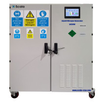 Liquid nitrogen generator, 99.999% purity, 30L/day, 100L tank, auto dispense, PLC, HMI screen, 4G, WiFi, OEM/ODM