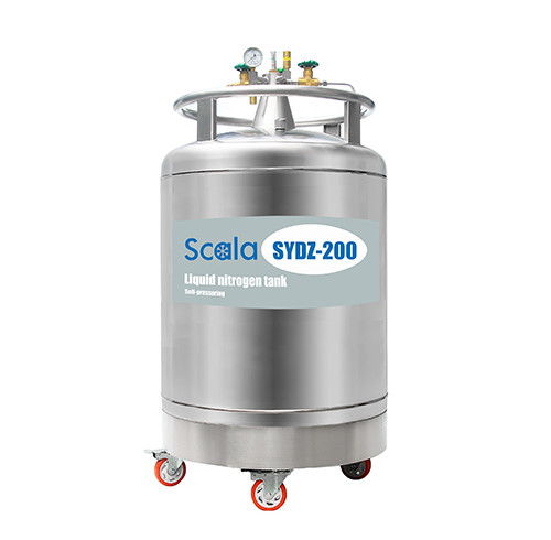 SYDZ-200 Self-presuring liquid nitrogen dewar for liquid nitrogen dispensing and storage