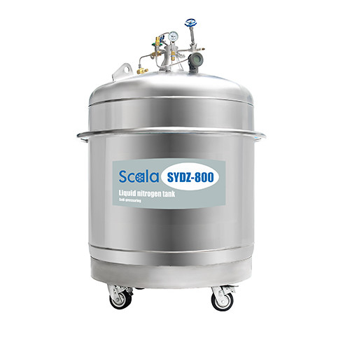 500L Self-presuring ln2 tank liquid nitrogen container self-pressuring stainless-steel tank Low Evaporate