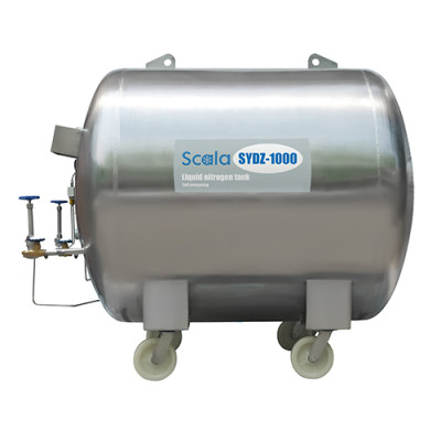 Super large liquid nitrogen tank 1000L Self-pressuring with Horizontal Pressure Vessel
