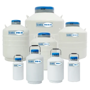 Réservoir d'azote liquide en alliage d'aluminium de 30 L, conteneur cryogénique portable