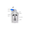 15L Liquid Nitrogen Container Aluminum Alloy Liquid Nitrogen Tank Portable Cryogenic Storage Tank