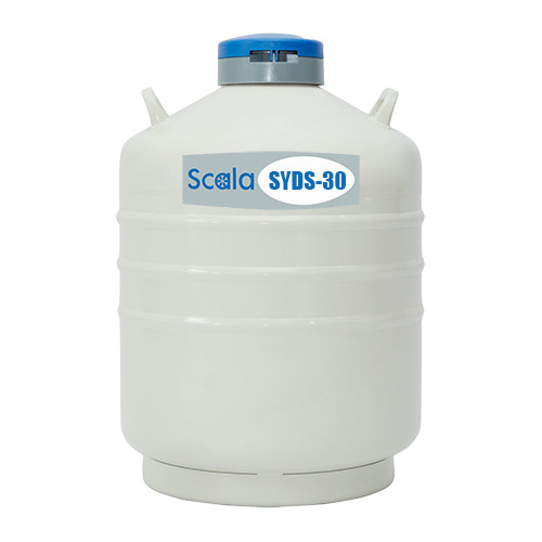 30L Liquid Nitrogen Container Aluminum Alloy Liquid Nitrogen Tank Portable Cryogenic Container