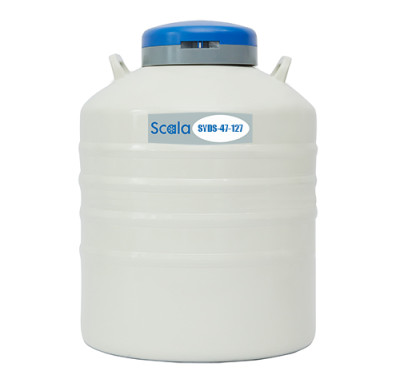 47L Liquid Nitrogen Container Aluminum Alloy Liquid Nitrogen Tank Cryogenic Sample Container