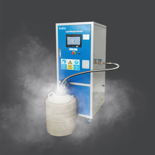 Générateur d'azote liquide sur site, pureté 99,999%, 10L/jour, PLC, écran IHM 10'', 4G & WiFi